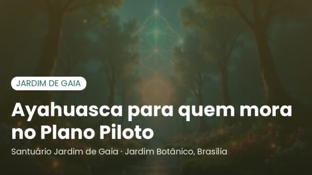 Ayahuasca para quem mora no Plano Piloto: Asa Sul, Asa Norte, Sudoeste e Noroeste